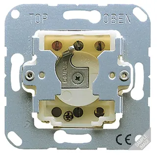 Jung Schlüsselschalter ohne Demontageschutz, 16 AX 250 V ~, Universal Aus-Wechselschalter, 1-pol., ohne Krallen 106.15