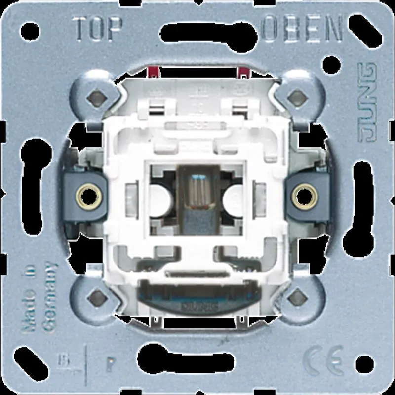 Jung Wipp-Kontrollschalter, 10 AX 250 V ~, Universal Aus-Wechsel, ohne Krallen 506KOEU