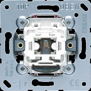 Jung Wipp-Kontrollschalter, 10 AX 250 V ~, Universal Aus-Wechsel, ohne Krallen 506KOEU