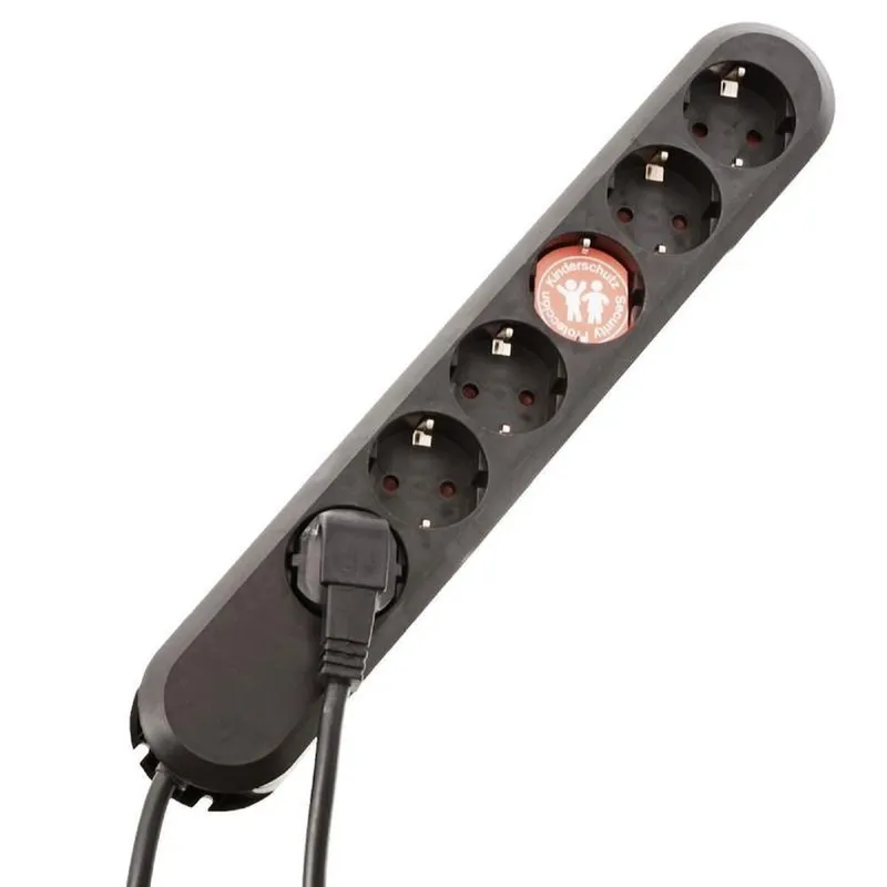 Bachmann Tischsteckdose 381.148K 6fach schwarz