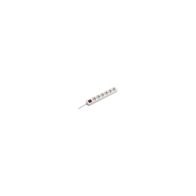 Bachmann Tischsteckdose 381.244S SELLY 6fach weiss 1,5m