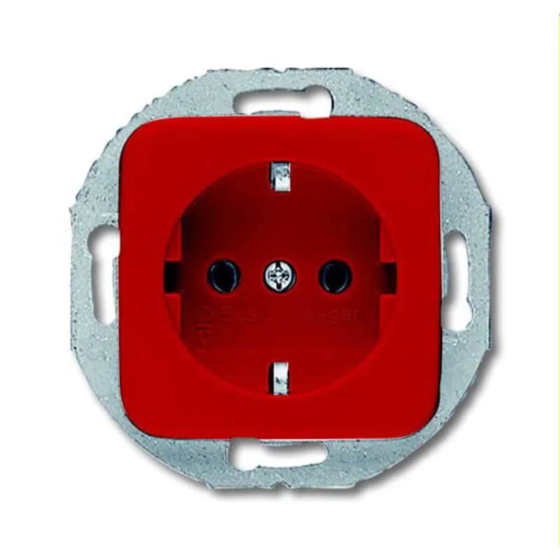 Busch-Jaeger Steckdoseneinsatz SCHUKO 20 EUCRD-217-101, rot