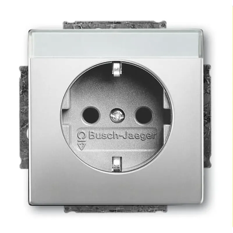 Busch-Jaeger Steckdoseneinsatz SCHUKO 20 EUCNB-866, edelstahl