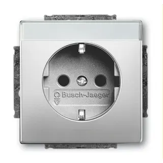 Busch-Jaeger Steckdoseneinsatz SCHUKO 20 EUCNB-866, edelstahl