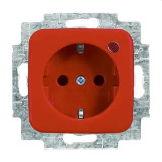 Busch-Jaeger Steckdoseneinsatz 2310EUGL/VA-217-12, rot