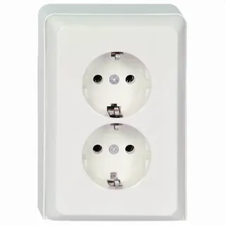 ELSO Steckdose 515514 2fach 16A RENOVIERUNG reinweiß