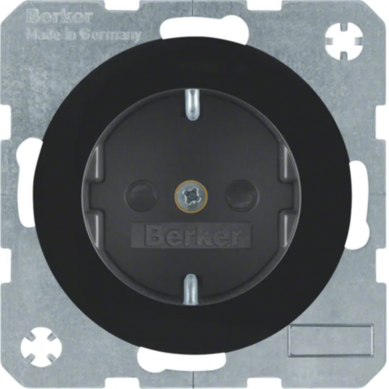 Berker Steckdose SCHUKO 41232045 schwarz glänzend 41232045