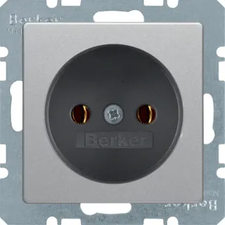 Berker Steckdose Q.1/Q.3 alu samt lackiert 6161036084