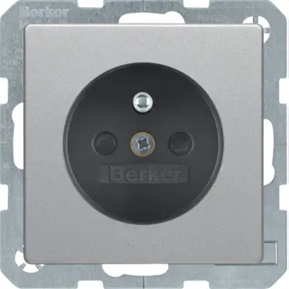 Berker Steckdose Q.1/Q.3 alu samt lackiert 6765766084
