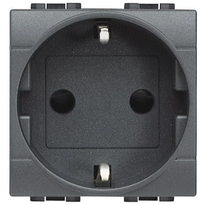 Bticino SCHUKO-Steckdose L4141AN SL anthrazit