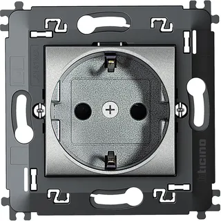 Bticino SCHUKO-Steckdose NT4141MA m. Tragring SL TECH