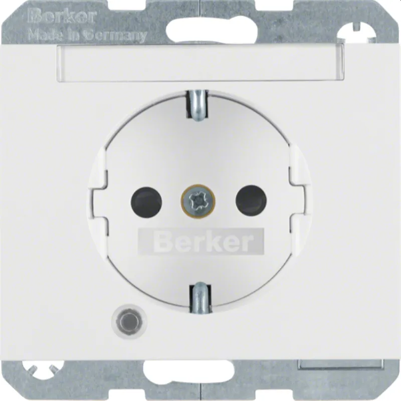Berker Steckdose SCHUKO 41107009 polarweiss glänzend 41107009