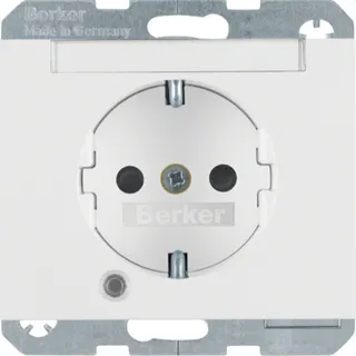 Berker Steckdose SCHUKO 41107009 polarweiss glänzend 41107009