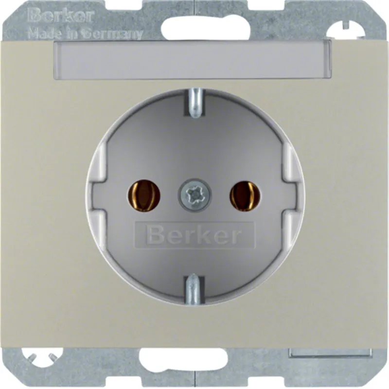 Berker Steckdose SCHUKO 47397004 edelstahl lackiert 47397004