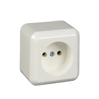 ELSO AP-Steckdose 395804 16A ohne Schutzk. CONTURA rw