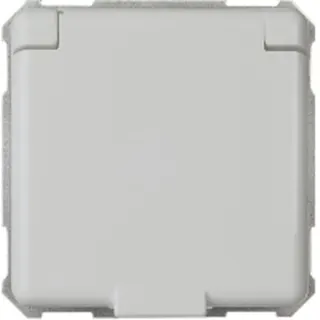 ELSO Steckdose 225031 mit Klappdeckel 16A grau