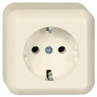 ELSO AP-Steckdose 395000 16A CONTURA perlweiß