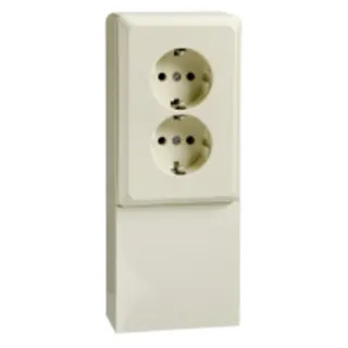 ELSO Steckdose 515500 2fach 16A RENOVIERUNG perlweiß