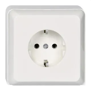 ELSO Steckdose 515110 1fach 16A RENOVIERUNG perlweiß