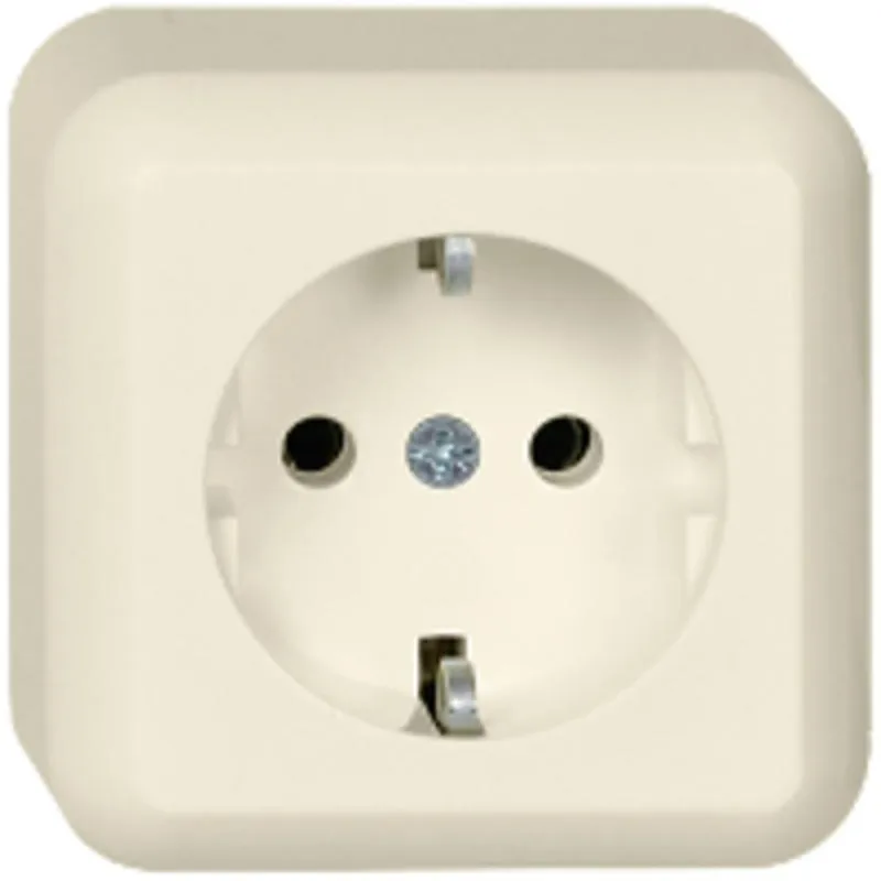 ELSO AP-Steckdose 385000 16A CONTURA perlweiß