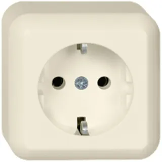 ELSO AP-Steckdose 385000 16A CONTURA perlweiß