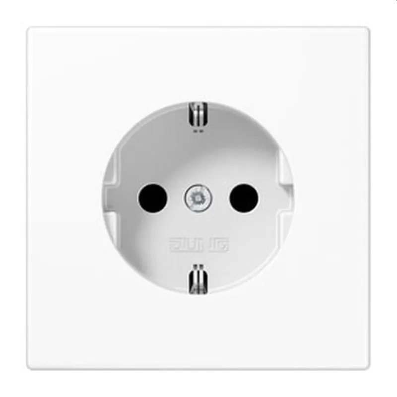 Jung SCHUKO Steckdose, 16 A 250 V ~, Duroplast, Serie LS, alpinweiß LS1520WW
