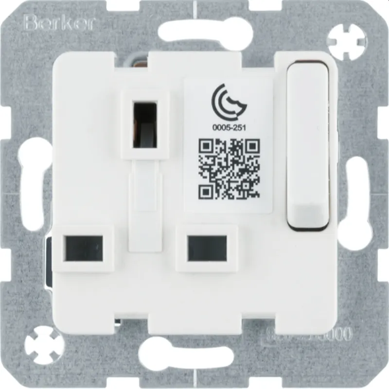 Berker Steckdose 53420219 polarweiss British 53420219