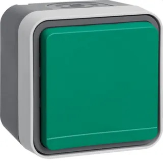Berker Steckdose SCHUKO Klappdeckel grau/bedruckt W.1 grau 47403523