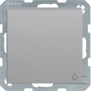 Berker Steckdose SCHUKO m. Klappdeckel Q.1/Q.3 alu samt lackiert 47516074