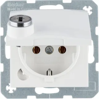 Berker Steckdose SCHUKO 47638989 S.1 polarweiß glänzend 47638989