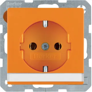 Berker Steckdose SCHUKO 47506007 orange samt 47506007