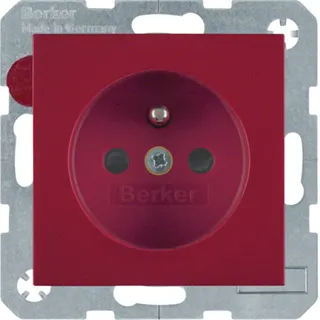 Berker Steckdose 6768768962 rot glänzend 6768768962