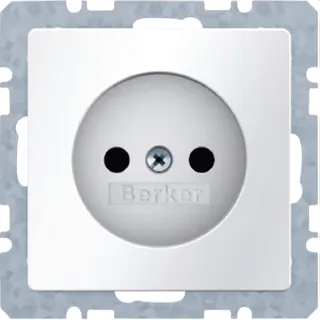 Berker Steckdose 6167036089 polarweiss samt 6167036089