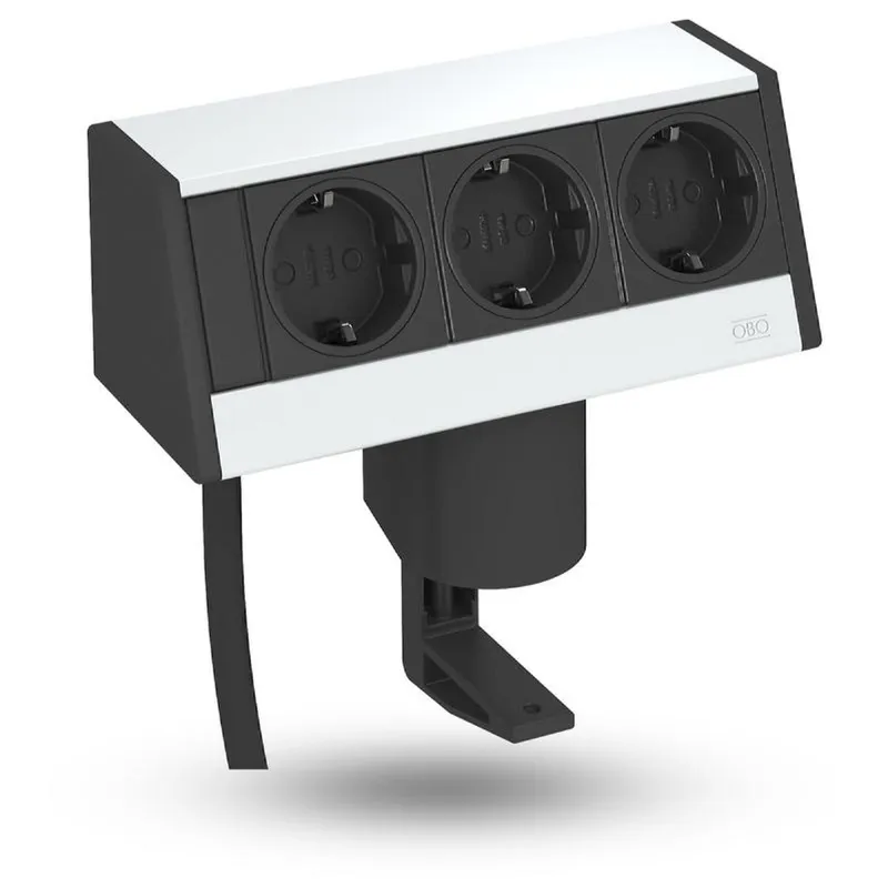 OBO Deskbox DB-1B3 D3S mit Befestigungszwinge
