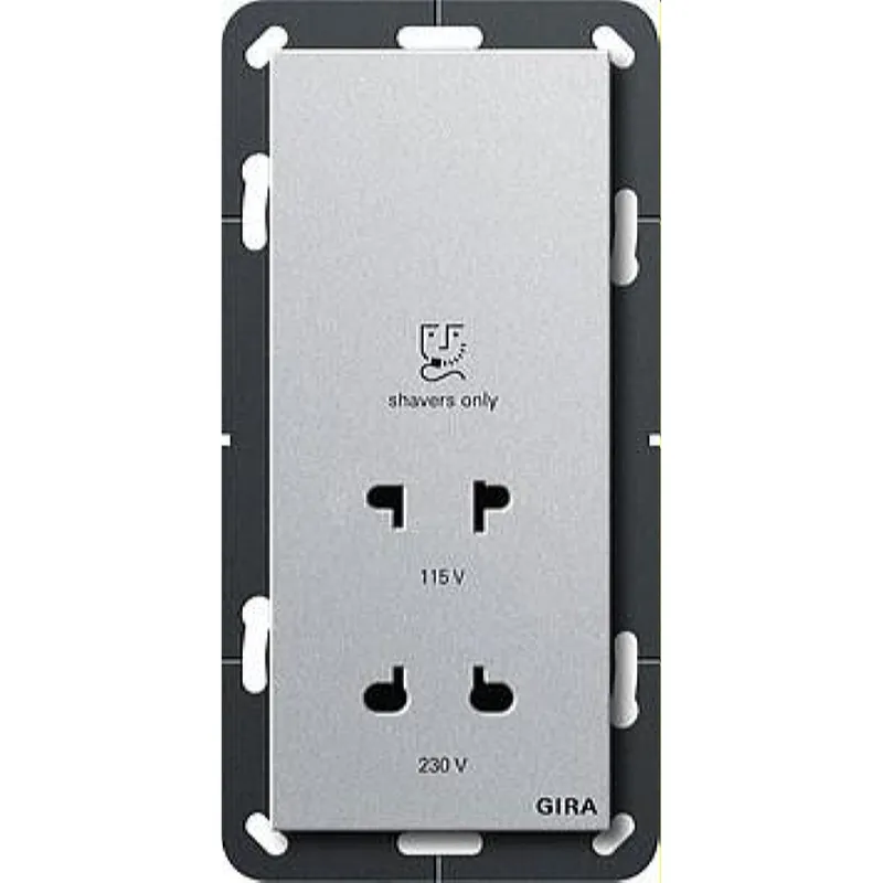 Gira Rasiersteckdose 282026 BS System 55 alu