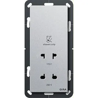 Gira Rasiersteckdose 282026 BS System 55 alu