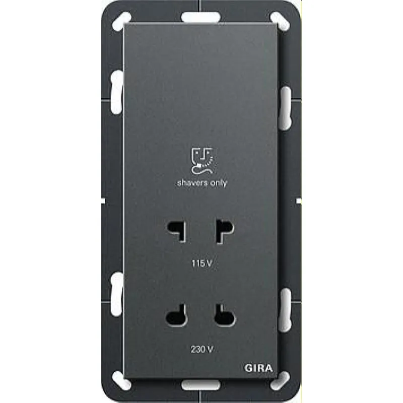 Gira Rasiersteckdose 282028 BS System 55 anthrazit
