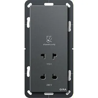 Gira Rasiersteckdose 282028 BS System 55 anthrazit