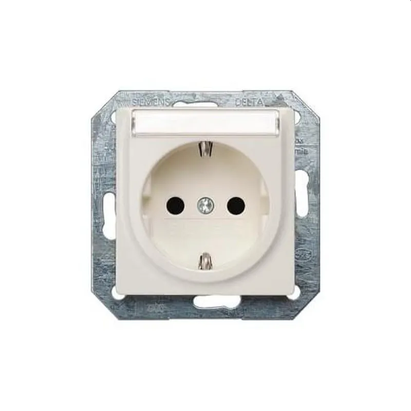 Siemens SCHUKO-Steckdose aluminium-metallic 55x55mm 5UB1940