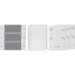 Gira Wippenset 850400 3f Wohnungsstation System 55 klar 850400