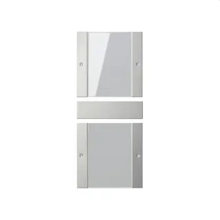 Gira Wippenset 2132600 2fach BSF System 55 Klar/Edelst. 2132600
