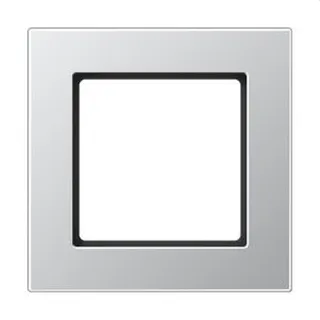 Jung Rahmen 1fach, Thermoplast lackiert, A 550, aluminium A5581BFAL