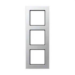 Jung Rahmen 3fach, Thermoplast lackiert, A 550, aluminium A5583BFAL