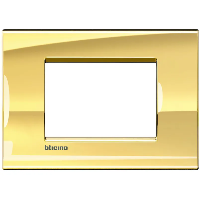 Bticino Rahmen LNA4803OA ICEGOLD 3-modulig