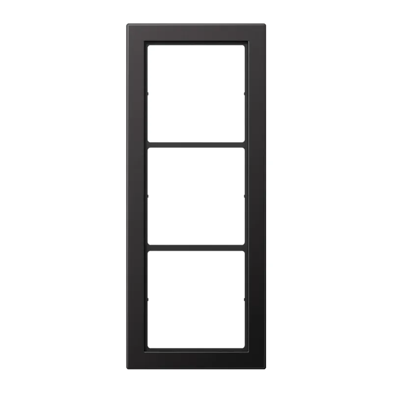 Jung Rahmen, 3-fach, FLAT DESIGN, dark (lackiertes Aluminium) FDAL2983D