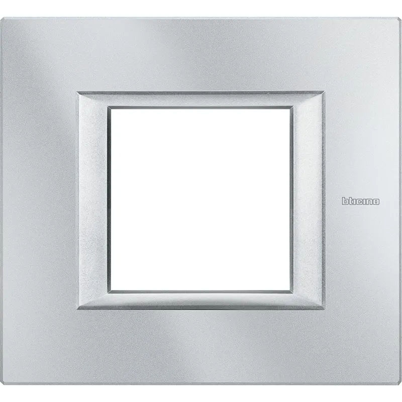 Bticino Rahmen HA4802HC 1fach GREY ALU