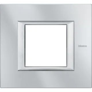 Bticino Rahmen HA4802HC 1fach GREY ALU