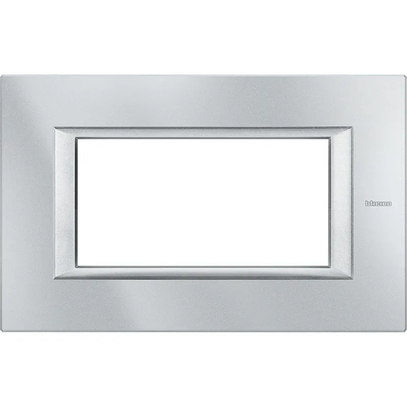 Bticino Rahmen HA4804HC 4-MOD GREY ALU