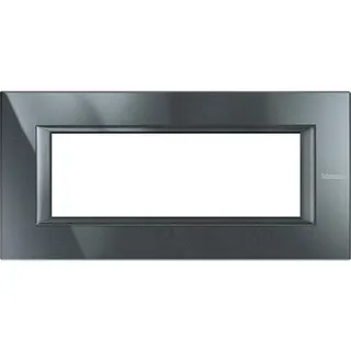 Bticino Rahmen HA4806HS 6-MOD BLACK ALU