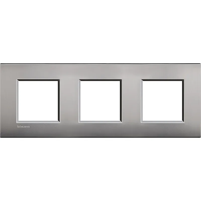 Bticino Rahmen LNE4802M3NK 3fach NICKEL